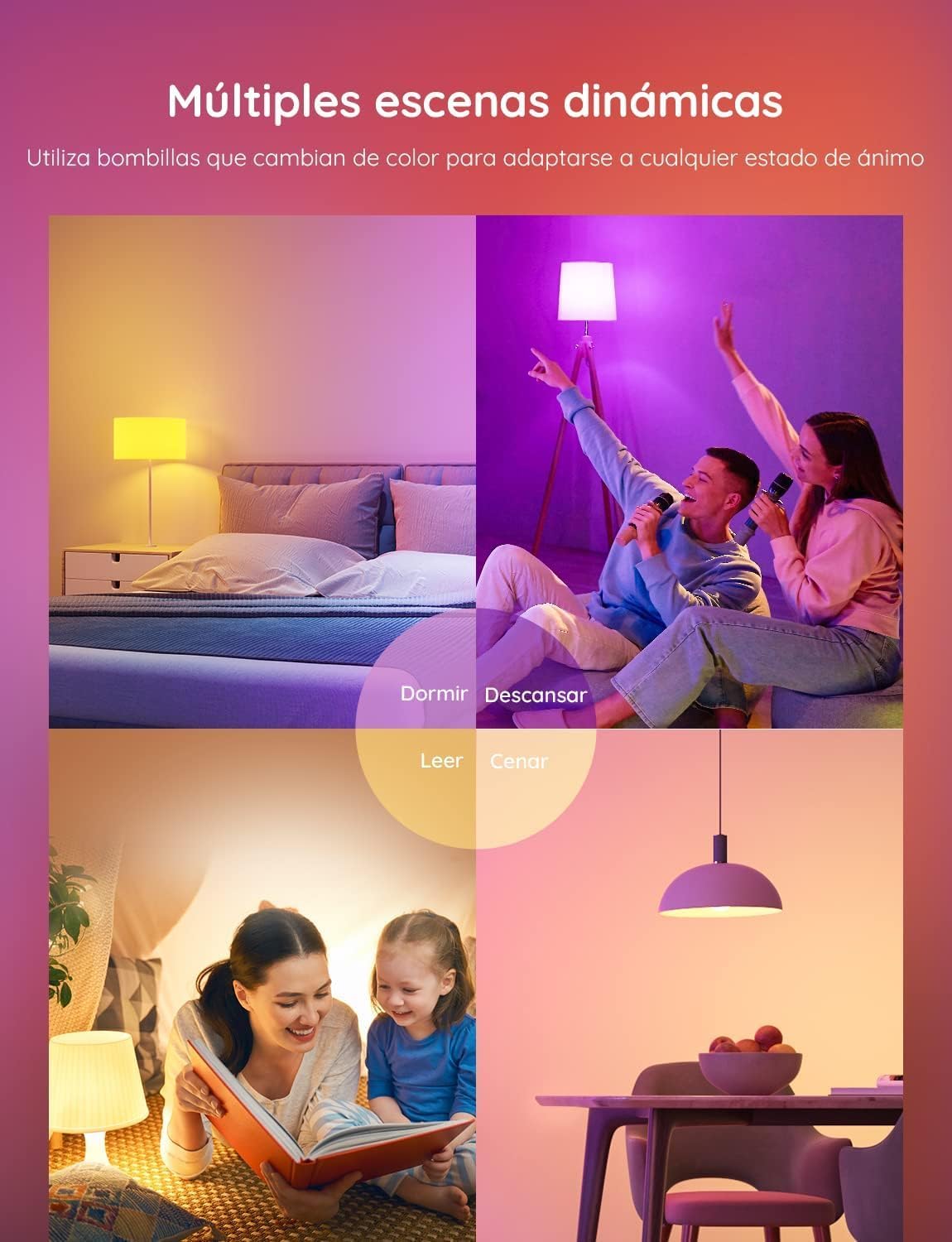 Pack de 2 Bombillas LED Govee Smart - Tecnología RGBWW de Alta Fidelidad