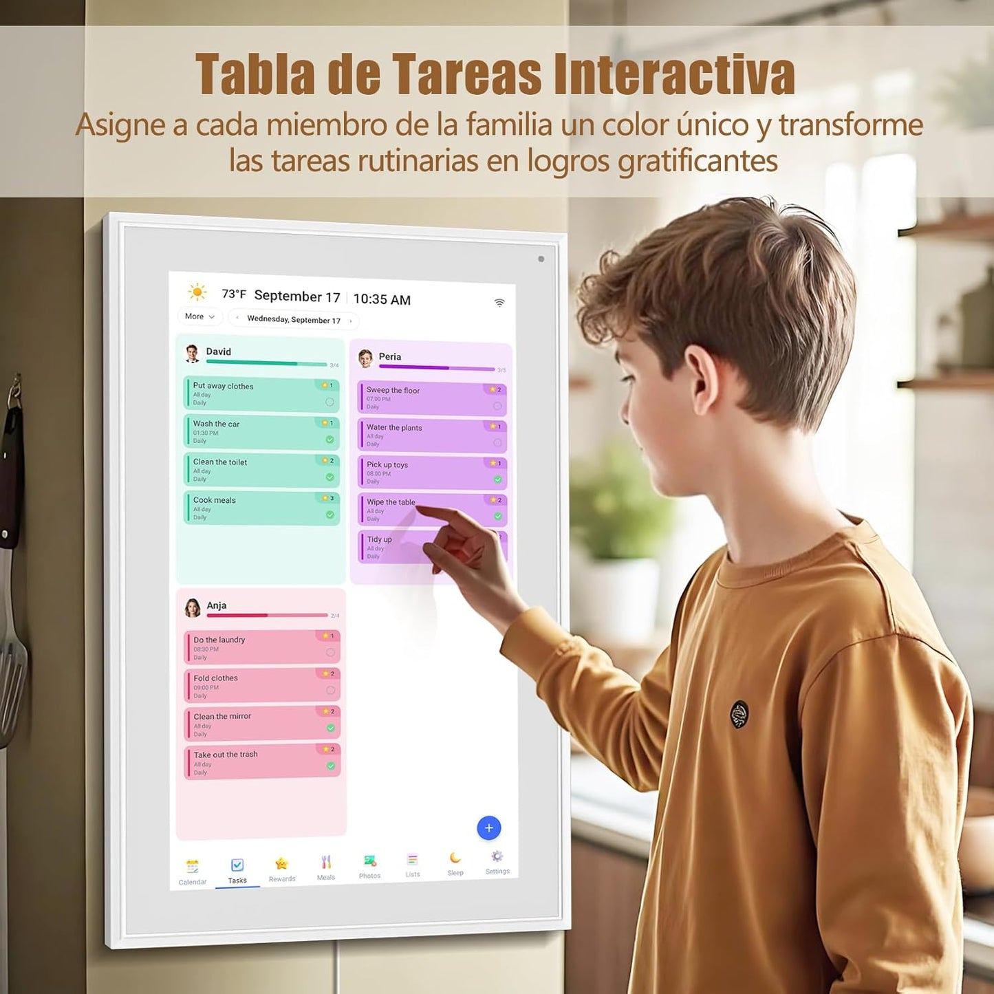 Calendario Digital Inteligente 21.5” - Experiencia Visual y Táctil Superior