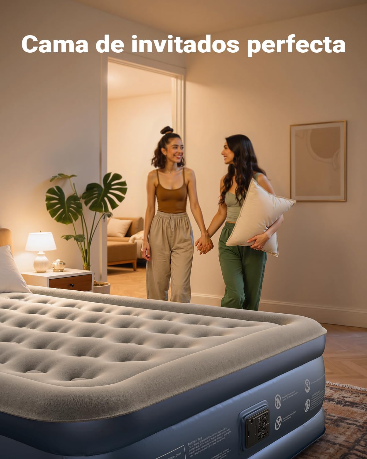 Colchón Hinchable Premium iDOO - Diseño Ergonómico y Soporte Superior