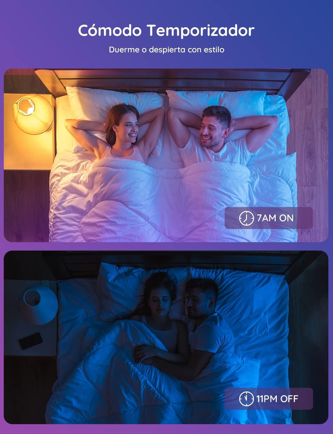 Pack de 2 Bombillas LED Govee Smart - Tecnología RGBWW de Alta Fidelidad