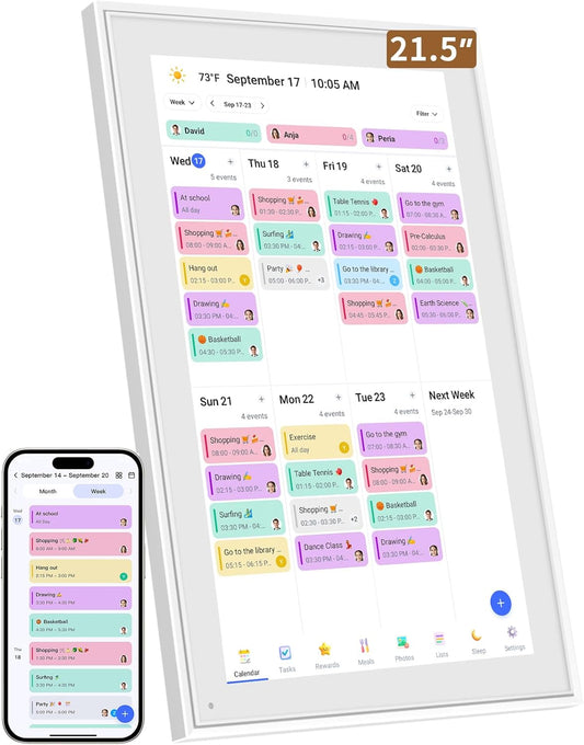 Calendario Digital Inteligente 21.5” - Experiencia Visual y Táctil Superior
